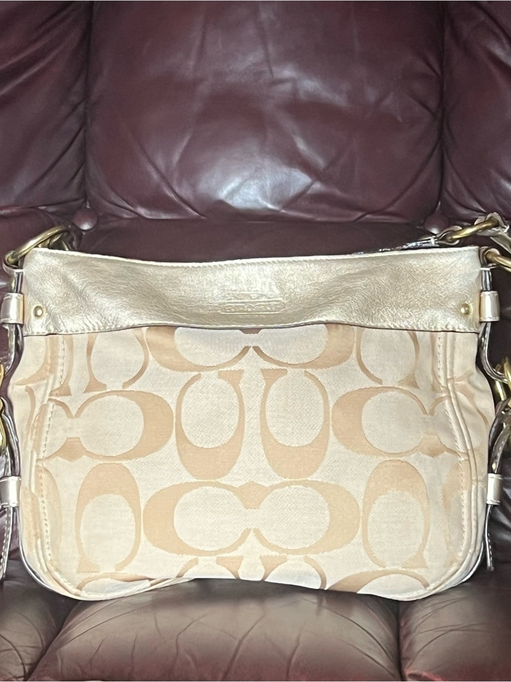 COACH F12657 ZOE HOBO BAG - Picture 6 of 12